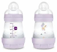 MAM Biberón Easy Start Anti-colic Flujo Lento Rosa Mate 0-2m 160 ml 2 uds