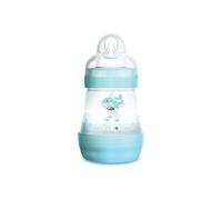 MAM Biberón Easy Start anticólicos con tetina de silicona SkinSoftTM 0+ meses, 160 ml, azul