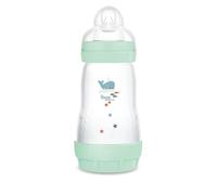 MAM Biberón Easy Start anticólicos con tetina de silicona SkinSoftTM 2+ meses, 260 ml, azul