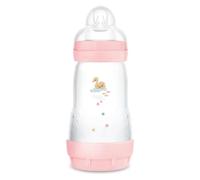 MAM Biberón Easy Start anticólicos con tetina de silicona SkinSoftTM 2+ meses, 260 ml, rosa