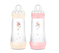 MAM biberones anticólicos 320 ml, 2 Unidades, Tetina nº 2