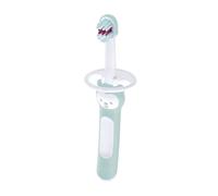 MAM Cepillo de Dientes para Bebé, Mango Compacto, Azul, 1 ud | Ideal para Primeros Dientes, Ergonómico y Antideslizante, con Protector de Seguridad, Cabezal Pequeño, Cerdas Extra Suaves