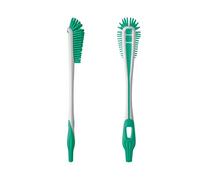 MAM Cepillo Limpia Biberones y Tetinas, Cerdas Suaves y Flexibles para una Limpieza Suave y Completa sin Rayar, con Cepillo Inferior Limpia Tetinas, con Orificio para Colgar, Pack de 1