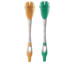 MAM Cepillo suave para biberón, ergonómico con cerdas ultramorbidas, 0+ meses, azul claro