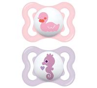 MAM Air Chupete Silicona 0+ Rosa Pack Doble