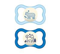 MAM Chupete Air para Bebés +6 Meses, Azul Mate, 2 uds