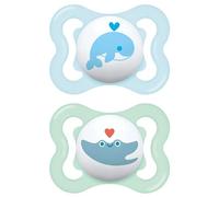 Mam Air Chupete Silicona 0+ Azul Pack Doble