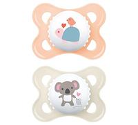 Mam MAM ORIGINAL CHUPETE LATEX 0-6M 2 Uds 1 Rosa / 1 Blanco
