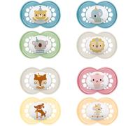 MAM, Chupete Original Animales 18+ meses (2 piezas) Color aleatorio - Chupete de silicona simétrico y anatómico - Chupete de bebé con caja de transporte y esterilización