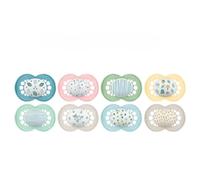MAM | Chupete original clásico 18+ meses (2 piezas) color aleatorio - Chupete de silicona simétrico y anatómico - Chupete de bebé con caja de transporte y esterilización