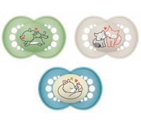 Mam Day & Night Chupete Silicona +6m 3uds
