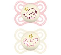 Mam Chupete Perfect Noche 0+ Rosa 2uds