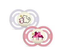 MAM Chupete Perfect Night Rosa Brillante +16m 2 uds