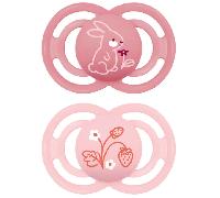 MAM Chupete Perfect Rosa Mate +6m 2 uds