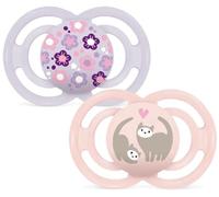 MAM Chupete Perfect Rosa y Morado +16m 2 uds