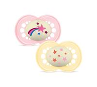 Chupete Silicona Mam Original Night + 16 M Pack Doble Rosa