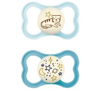 MAM Chupete Supreme Night Azul Mate +16m 2 uds