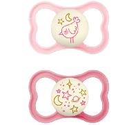 MAM Chupete Supreme Night Rosa Mate +16m 2 uds