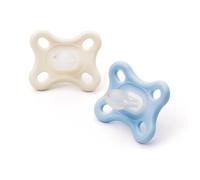 MAM Chupetes Comfort | 0-3 meses | Paquete de 2 | Chupete recién nacido | Viene en estuche esterilizador para chupete | Materiales sostenibles | Accesorios para bebé recién nacido | Azul (varios