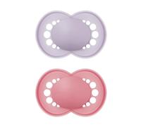 MAM Chupetes originales | 18-36 meses | Pack de 2 unidades | Se envía en caja esterilizadora para chupete | Materiales sostenibles | Accesorios para bebés | Rosa (varios diseños)