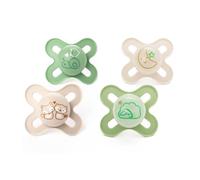 MAM Chupetes originales Start Day & Night | 0-2 meses | Paquete de 4 | Incluye 2 chupetes que brillan en la oscuridad | Diseño ortodóntico | Accesorios para bebé | Rosa (varios diseños)