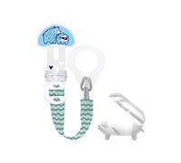 MAM Clip it! & Cover - Sujetachupete con protector para chupete y soporte para chupete ajustable en longitud con anillo extraíble, adecuado para chupetes, mordedores y juguetes, osos