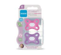 Mam Comfort Sucette Silicone +0M Rose 2uds