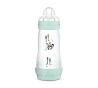 Mam Easy Start - Biberón anticílico autoesterilizante con tetina Mis 3, 4 + meses, 320 ml, azul claro, Instrucciones en Lengua Extranjera
