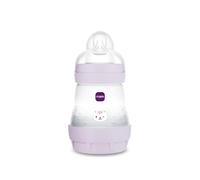 MAM Easy Start - Biberón anticólicos de 160 ml, lactancia mixta, reduce las burbujas de aire y cólicos, accesorio para bebés autoesterilizante, talla 1, color rosa