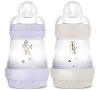 MAM Biberón Easy Start Anticólicos Lila y Arena 2x160 ml