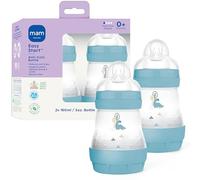 MAM Easy Start Matte Anti-Colic Baby Bottles, 5oz (2 Count), Slow Flow Nipples, Baby Boy