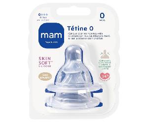 MAM Easy Start Tetina de Silicona Recién Nacidos Flujo 0 Extra Lento (2 unidades)