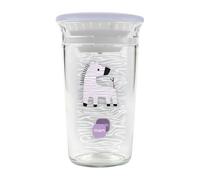 MAM Easy to Drink Cup, Vaso de Aprendizaje 360º, a partir de 8 Meses, 290ml, para una Fácil Transición al Vaso Normal, con Sistema 360º Antiderrames y Tapa de Transporte, Rosa, Pack 1UD