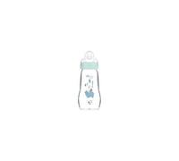 MAM Biberón Cristal Feel Good Flujo Medio Azul Mate 2-4m 260 ml