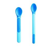 Mam Heat Sensitive Spoon & Cover Cuchara Sensible Azul 2 uds