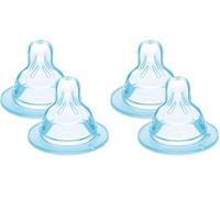 MAM Juego de 2 tetinas tamaño 2, flujo medio, de silicona SkinSoft, 2+ meses (Paquete de 2)