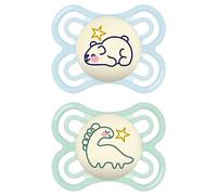 MAM Juego de chupete Perfect Night para bebés, hecho con materiales ecológicos y renovables, con caja para chupete, de 0-6 meses