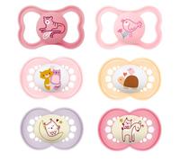 MAM Mam Day & Night SILICONE Chupete Ortodóntico 16 + meses, Juego De 6, 3 x estuche de esterilización y transport