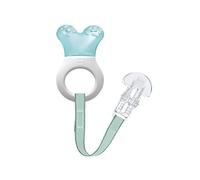 MAM Mini Cooler & Clib, mordedor refrescante con clip para una fácil fijación, juguetes extra pequeños y ligeros para bebés, a partir de 2 meses, turquesa