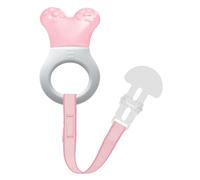 MAM Mini Teething Cooler and Clip, Pink, 2 Plus Months by MAM
