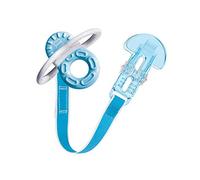 MAM Mordedor, a partir de 2 Meses, Alivio Instantáneo a la Dentición de los Dientes Posteriores, Extra Ligero y Fácil de Agarrar y Sostener, Incluye Broche, Fácil de Limpiar, Azul, Pack de 1