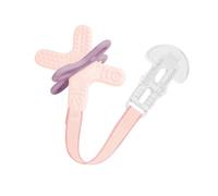 MAM Mordedor, a partir de 4 Meses, Alivio Instantáneo a la Dentición de los Dientes Posteriores, Extra Ligero y Fácil de Agarrar y Sostener, Incluye Broche, Fácil de Limpiar, Rosa, Pack de 1