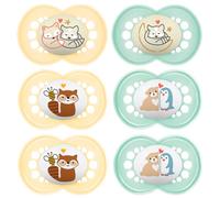 MAM Original Day & Night Chupete 16+ M (6 unidades): 2 chupetes originales nocturnos; 4 chupetes originales Day, incluye caja de transporte y esterilización, a partir de 16 meses, silicona MAM