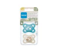 MAM Chupete Original Pure Silicona 2-6 meses Azul 2 uds