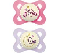 Mam Original Pure Noche Chupete Silicona Rosa/Morado 2-6M 2 uds