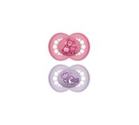 MAM Original Silicone Pacifier 6+ Pink 2 pack