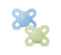 MAM Original Start Chupete 0-2 meses (paquete de 2), Chupete MAM 0-2 meses | Con soporte para chupete esterilizador portátil, chupete de ortodoncia de silicona SkinSoft, máscara curvada