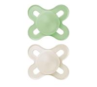 MAM Original Start - Chupete mate para recién nacidos, el mejor chupete para bebés amamantados, estuche esterilizador, unisex, 0-3 meses (paquete de 2)