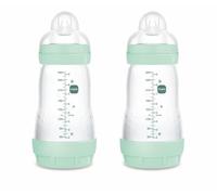 MAM Biberón Easy Start Anti-colic Flujo Medio Azul Brillante 2-4m 260 ml 2 uds