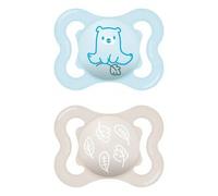 Mam - Pack 2 chupetes Supreme silicona mate 2-6 meses azul